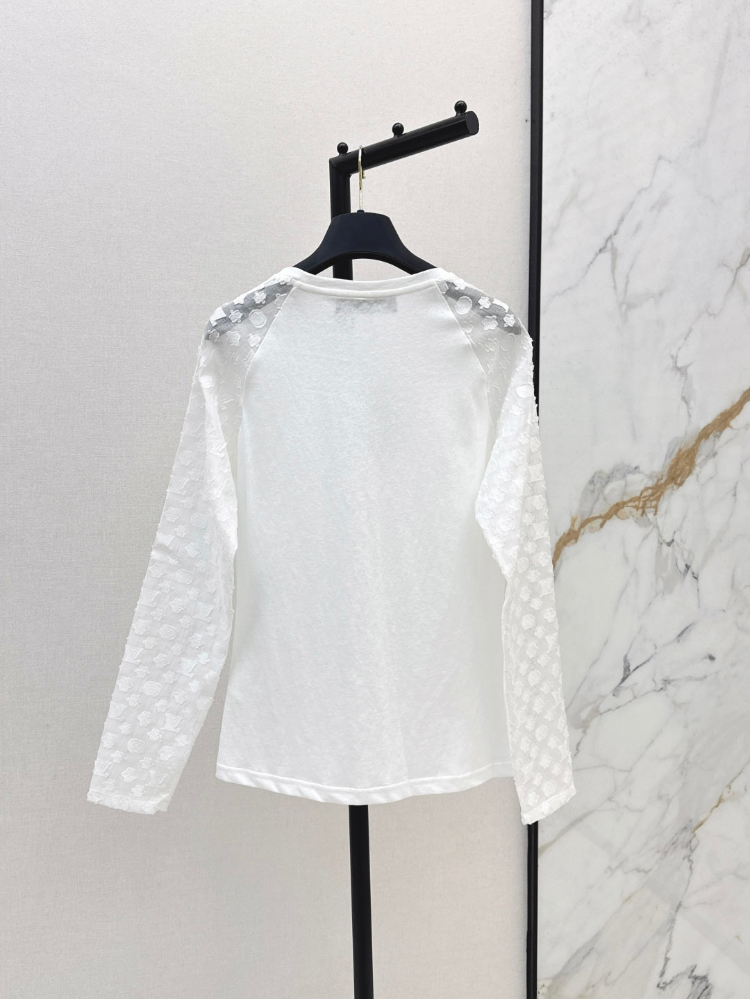 Loui* 25ss monogram jacquard long-sleeve t-shirt