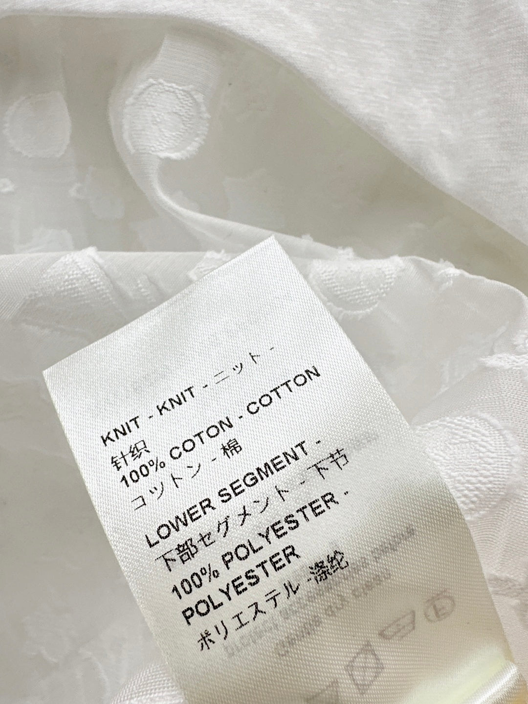 Loui* 25ss Asymmetric monogram jacquard dress