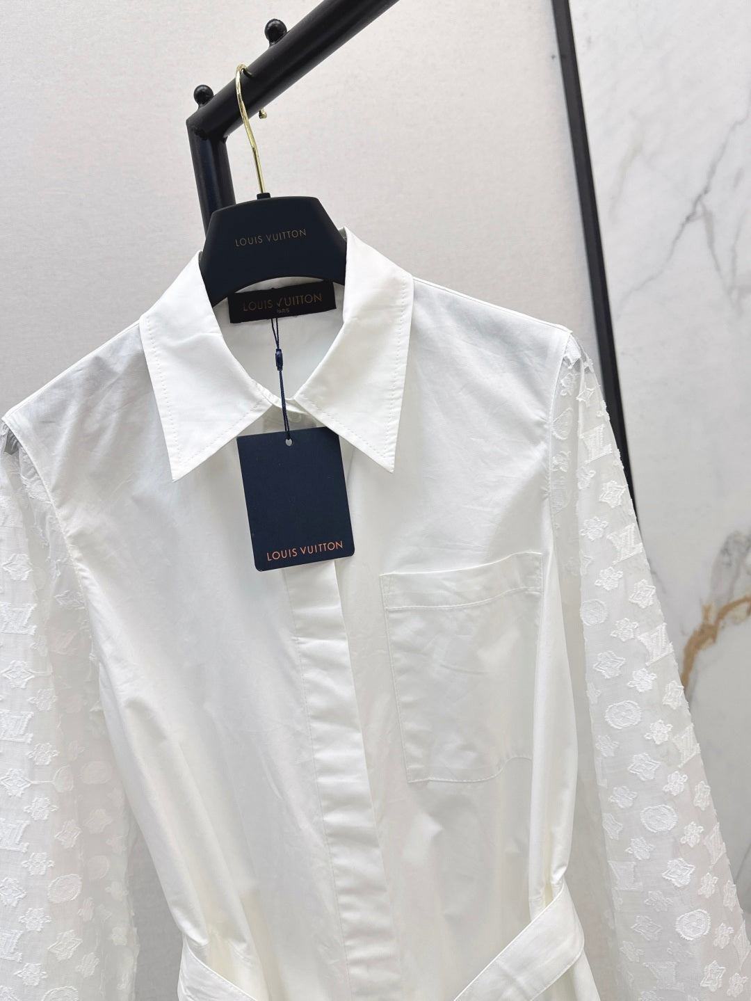 Loui* 25ss long belted shirt-dress