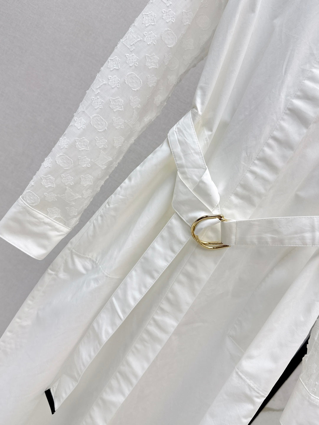 Loui* 25ss long belted shirt-dress