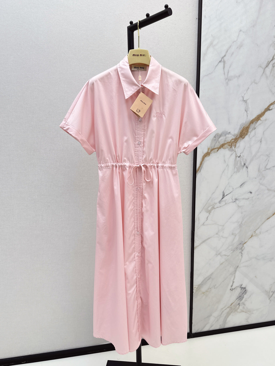M*u 25ss drawstring shirt dress