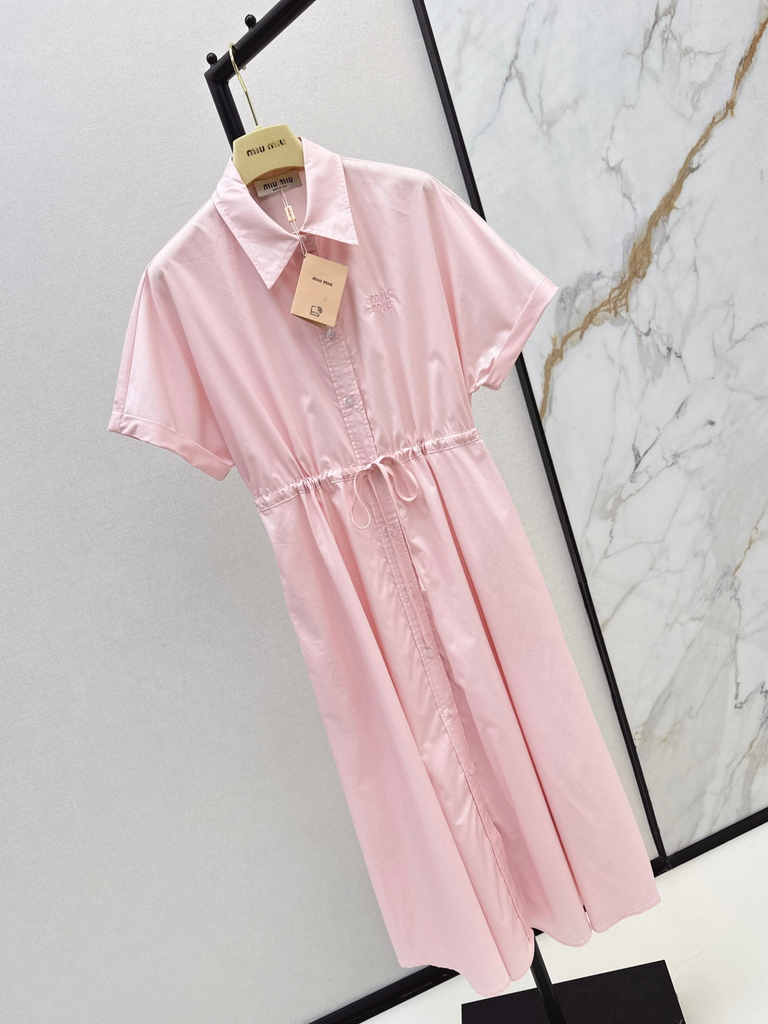 M*u 25ss drawstring shirt dress