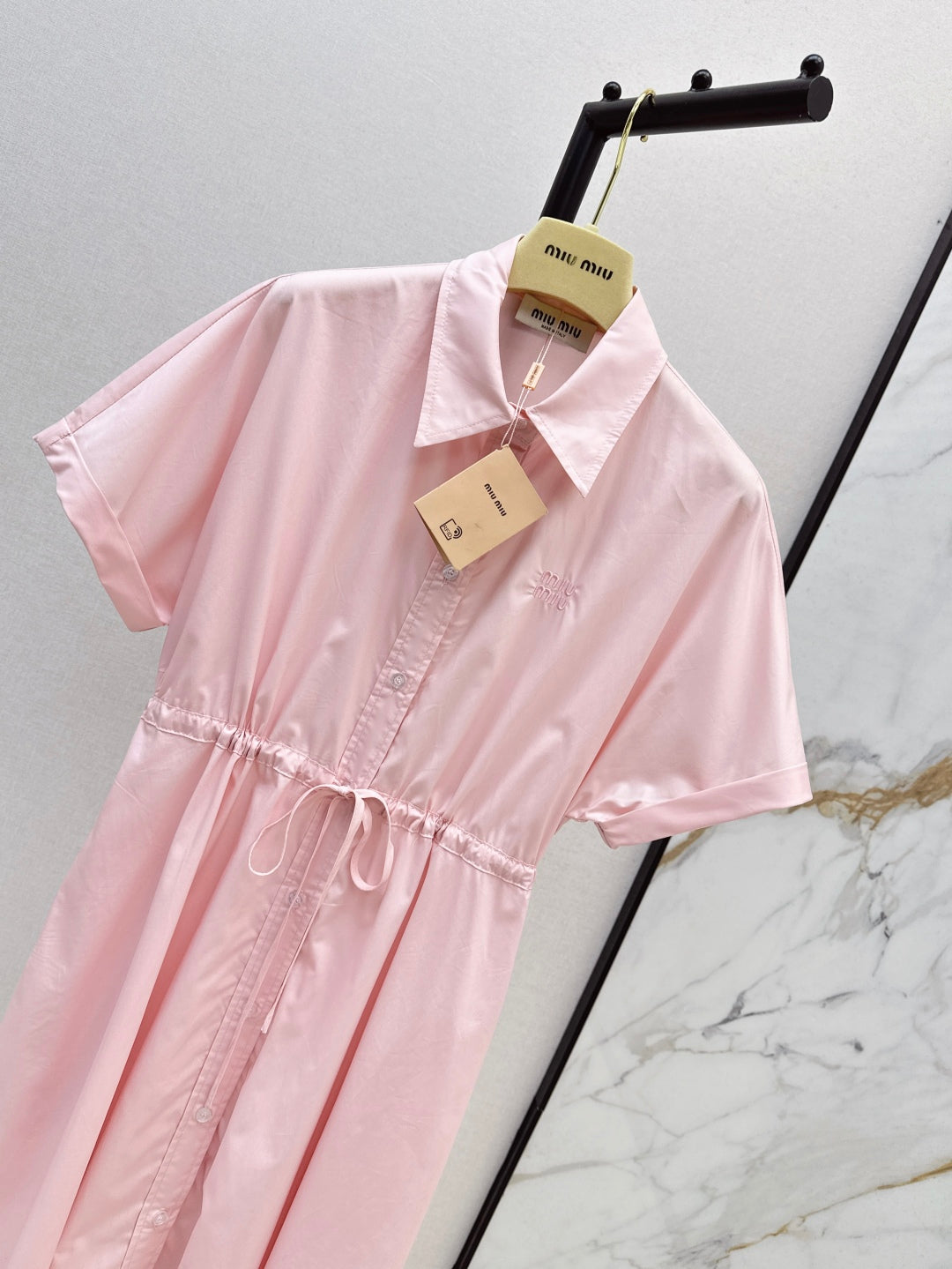M*u 25ss drawstring shirt dress