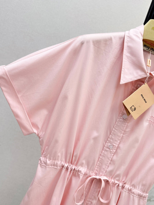 M*u 25ss drawstring shirt dress