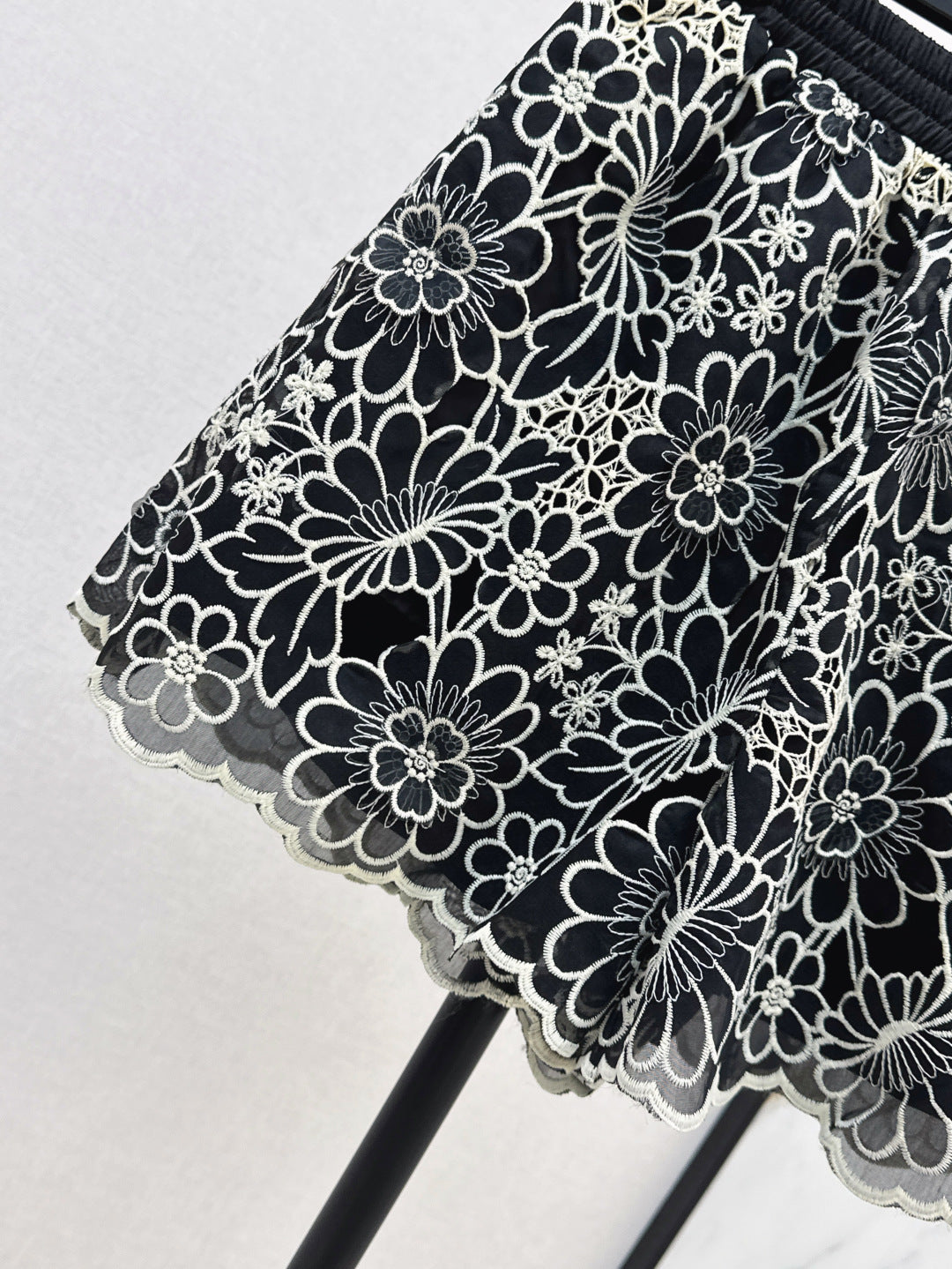 D*r 25ss embroidered shorts