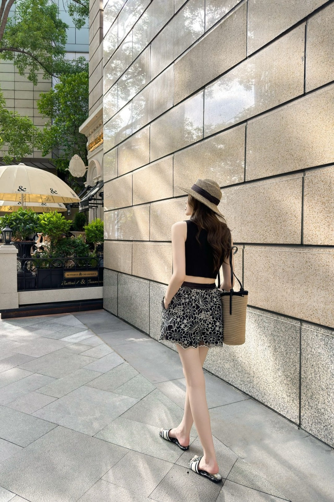 D*r 25ss embroidered shorts