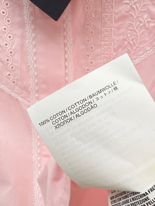 Pra* 25ss emboridered corpped shirt