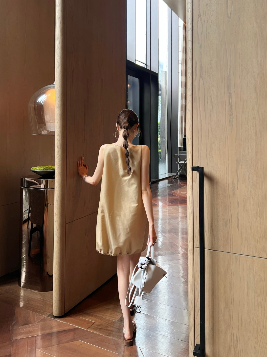 Pra* 25ss re-nylon mini dress