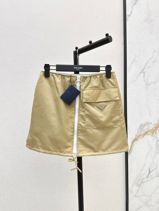 Pra* 25ss re-nylon miniskirt