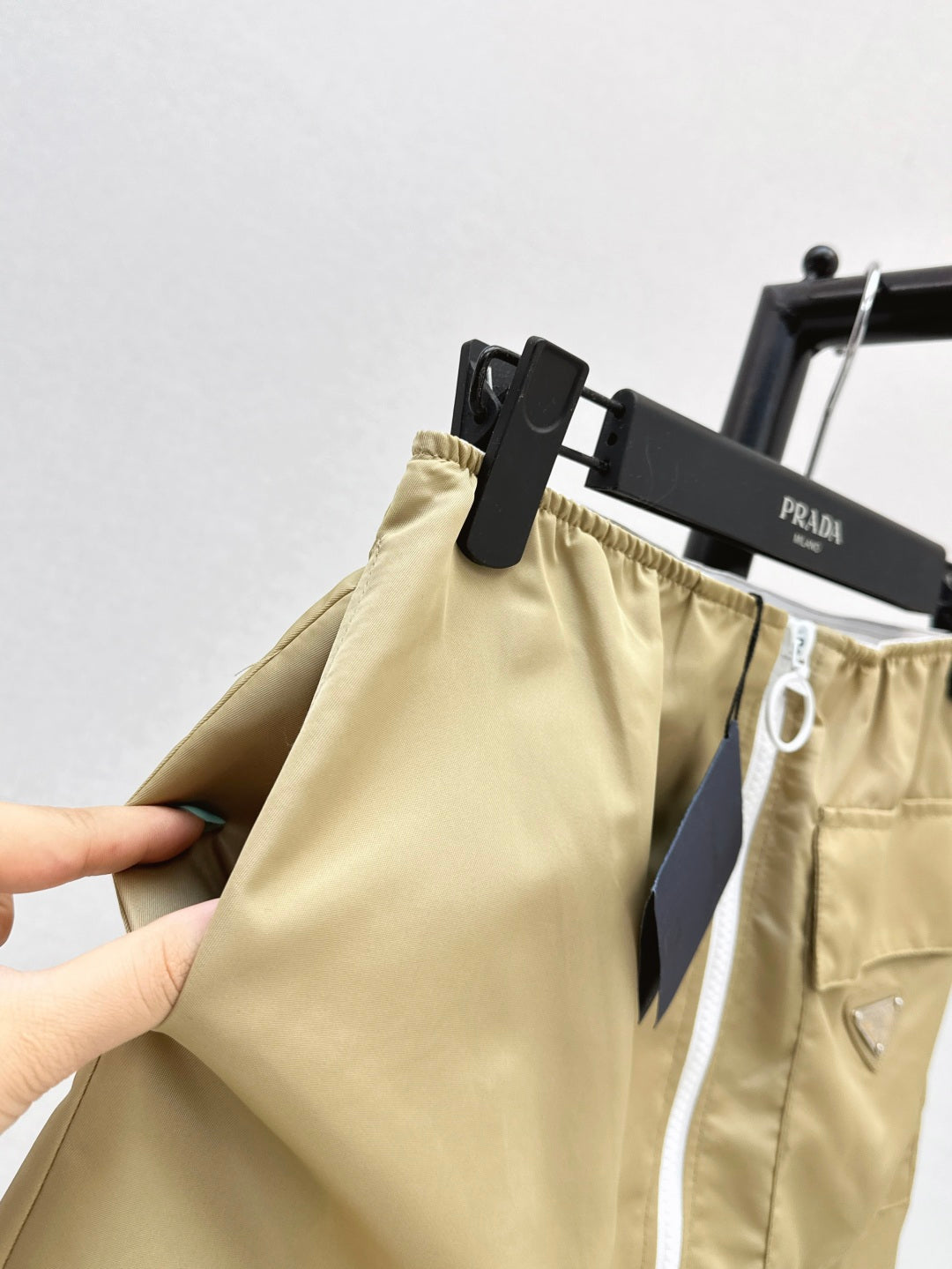 Pra* 25ss re-nylon miniskirt