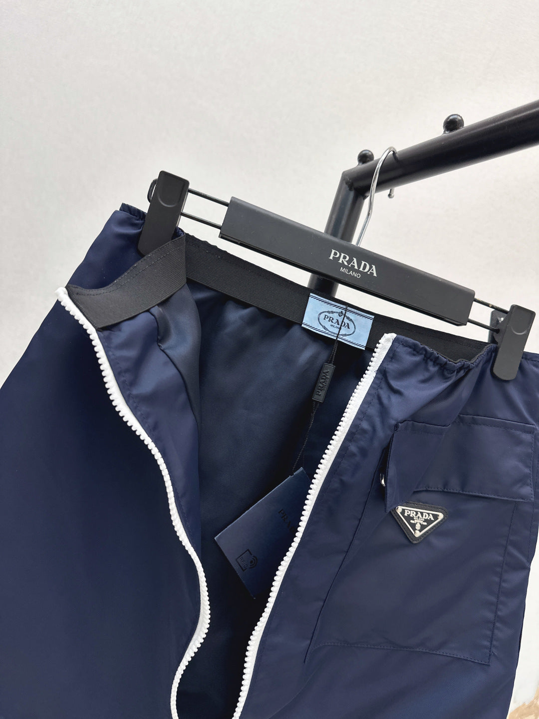 Pra* 25ss re-nylon miniskirt