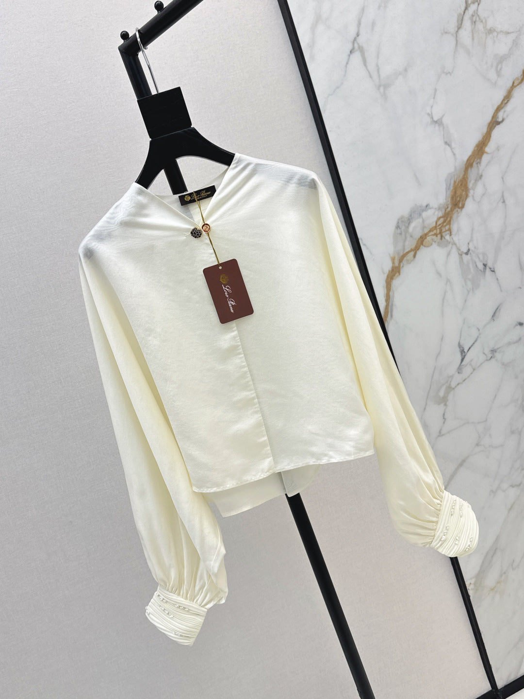 Lor*P 25ss beaded shirt