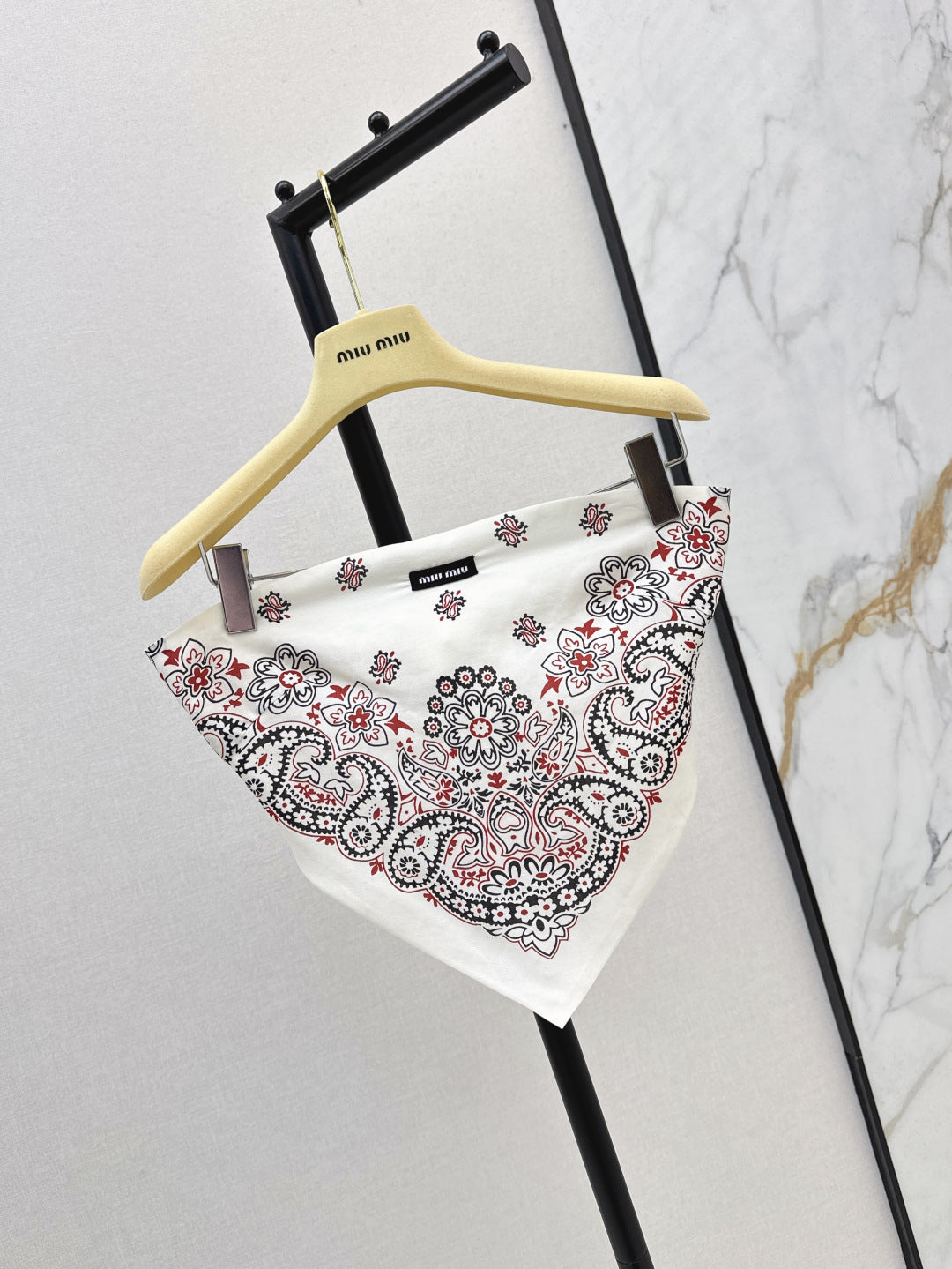 M*u 25ss printed bandana top and skirt set