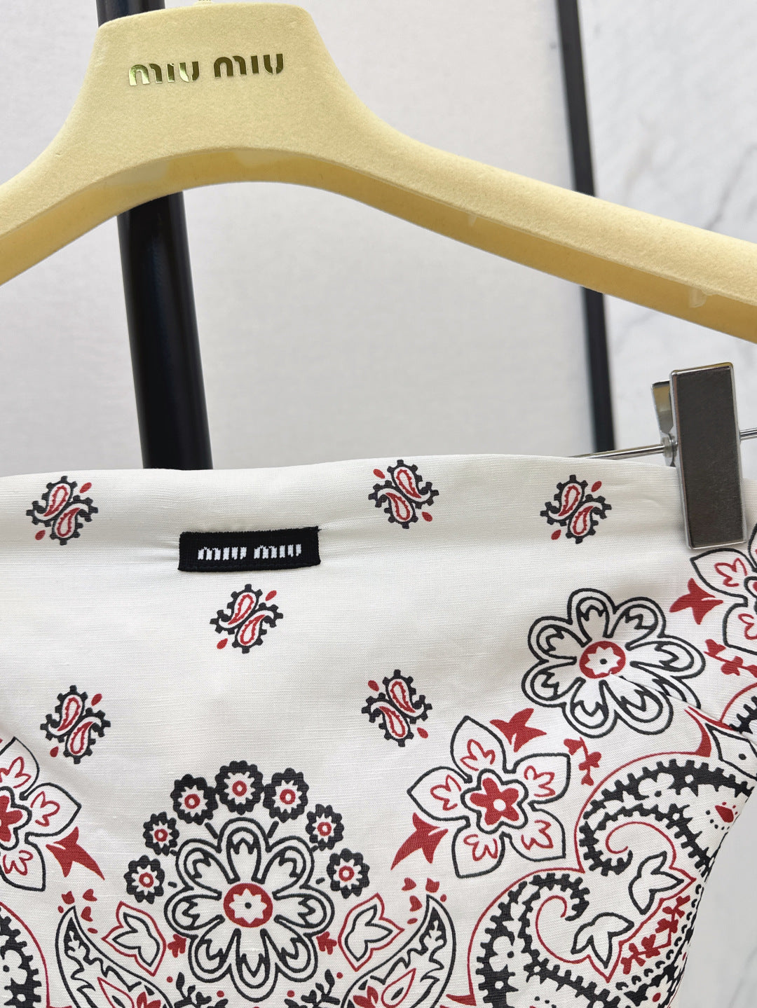 M*u 25ss printed bandana top and skirt set