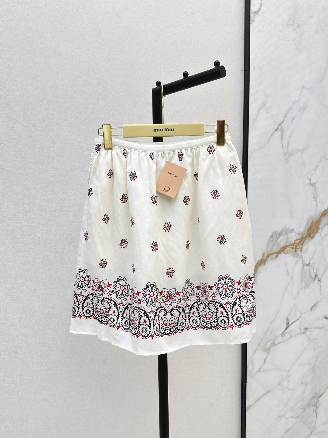 M*u 25ss printed bandana top and skirt set