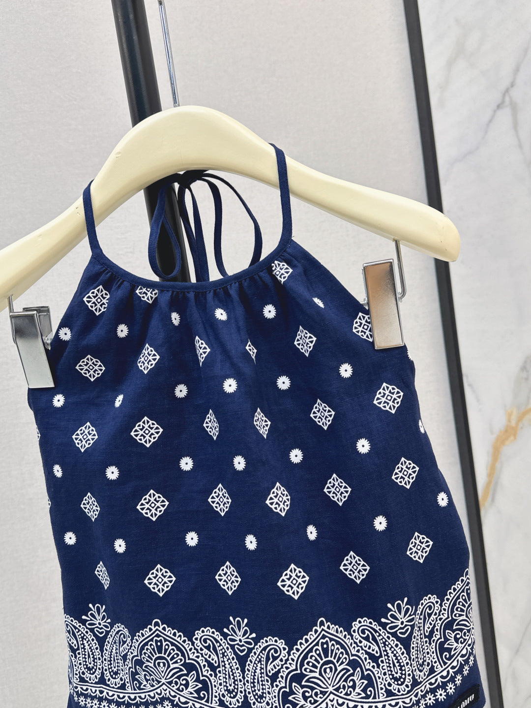 M*u 25ss printed halter top