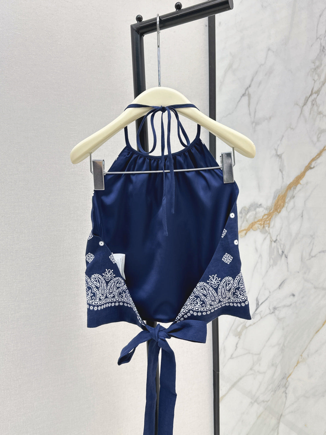 M*u 25ss printed halter top