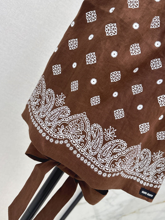 M*u 25ss printed halter top