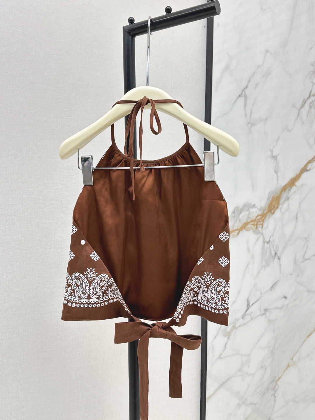 M*u 25ss printed halter top