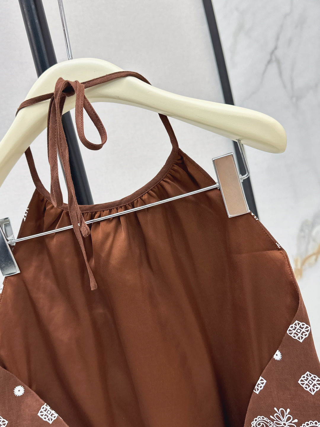 M*u 25ss printed halter top