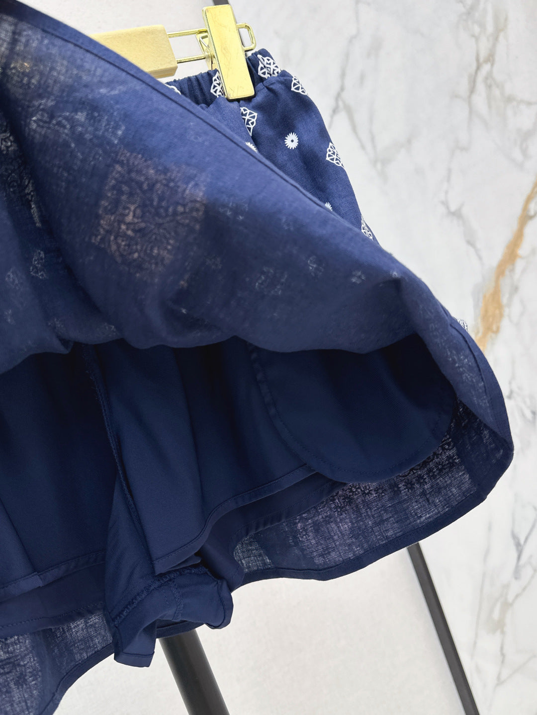 M*u 25ss printed miniskirt