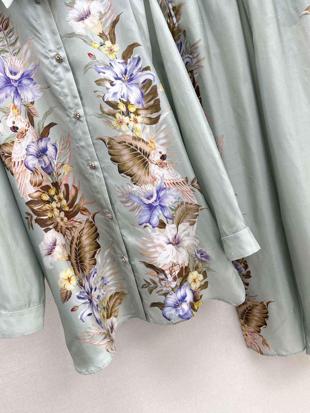 Zim* 25ss printed silk shirt and pants set