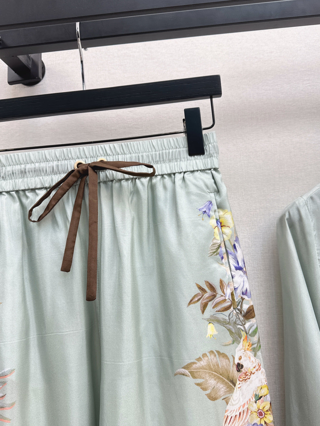 Zim* 25ss printed silk shirt and pants set