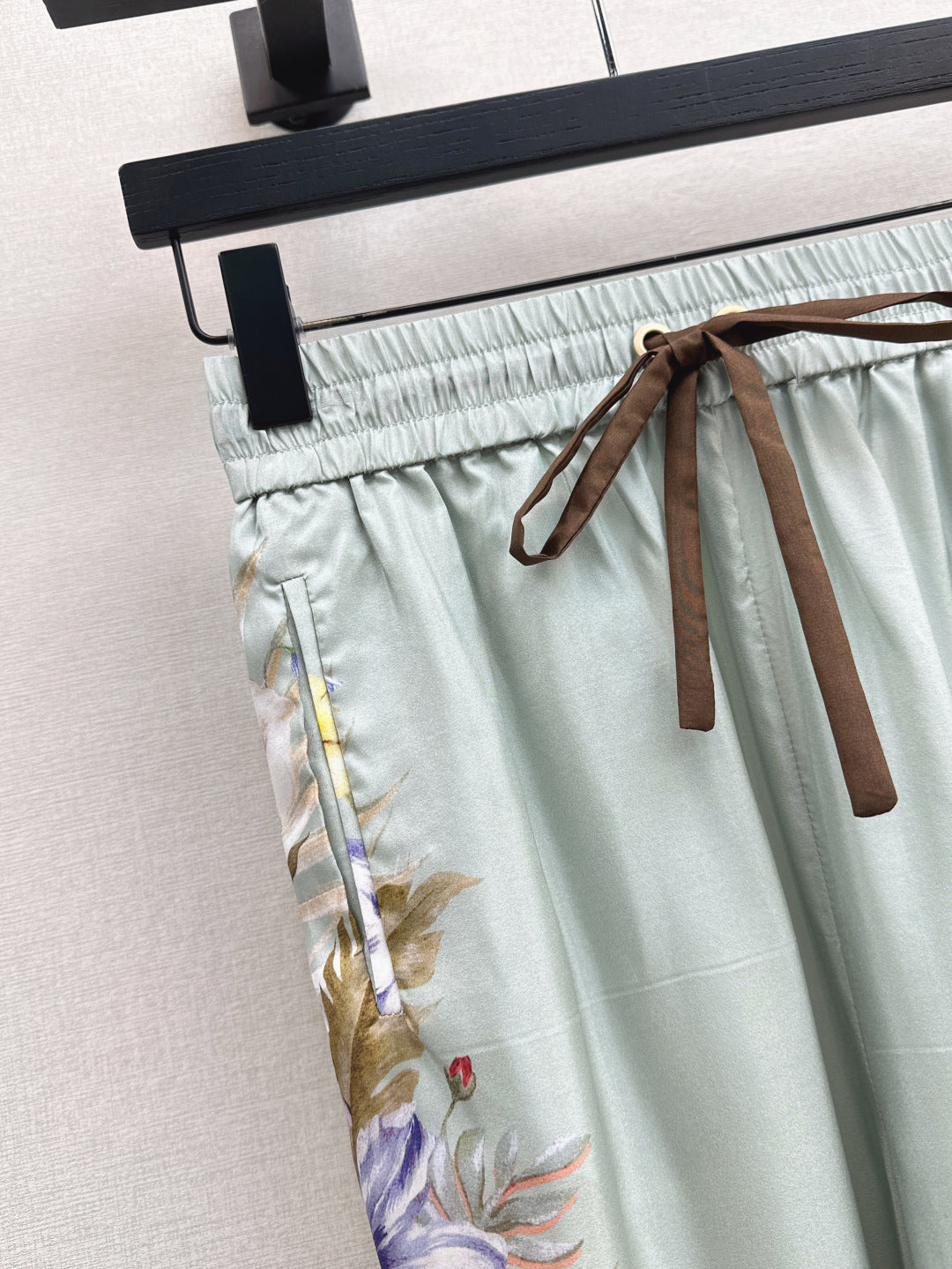 Zim* 25ss printed silk shirt and pants set