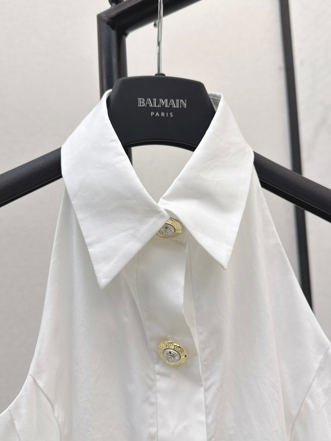 Balm* 25ss A-line backless poplin dress