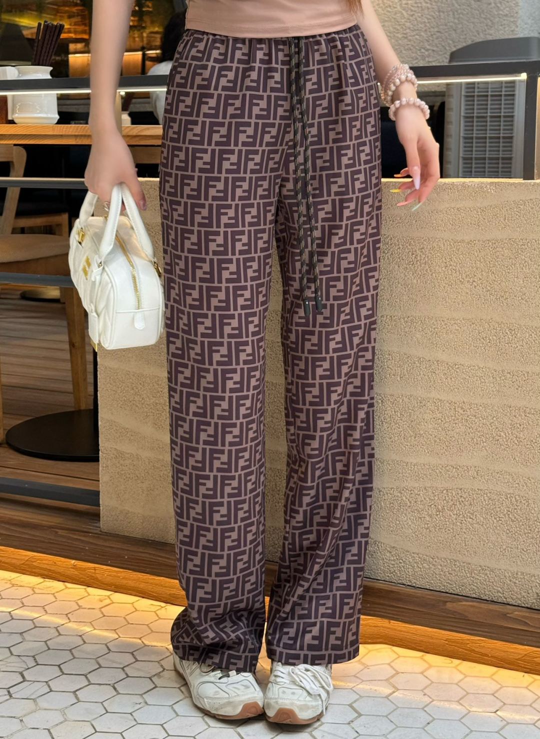 Fd* 25ss FF printed pants