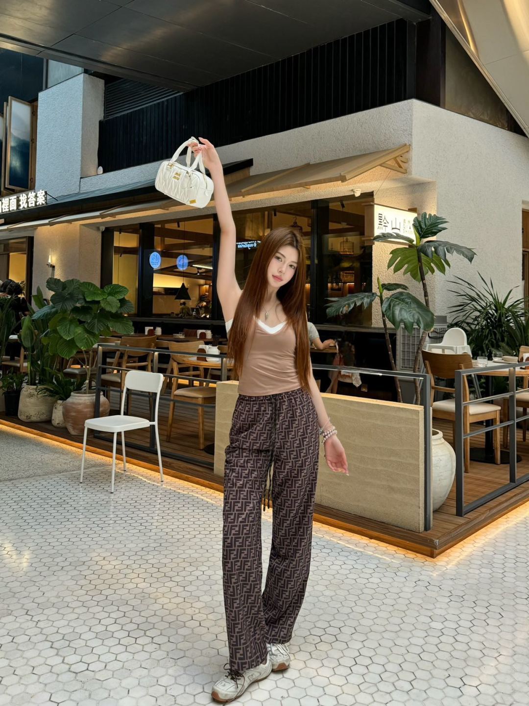 Fd* 25ss FF printed pants