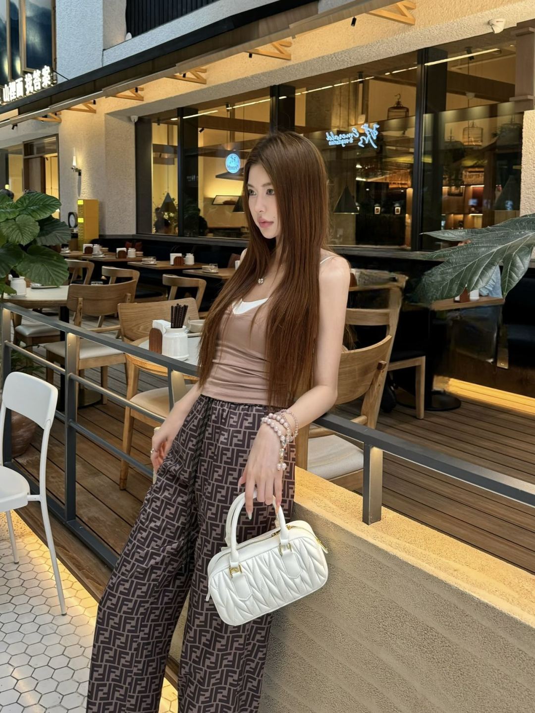 Fd* 25ss FF printed pants