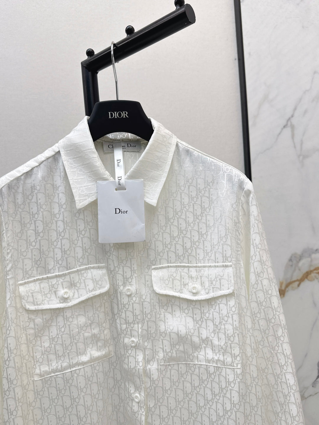 D*r 25ss oblique jacquard shirt