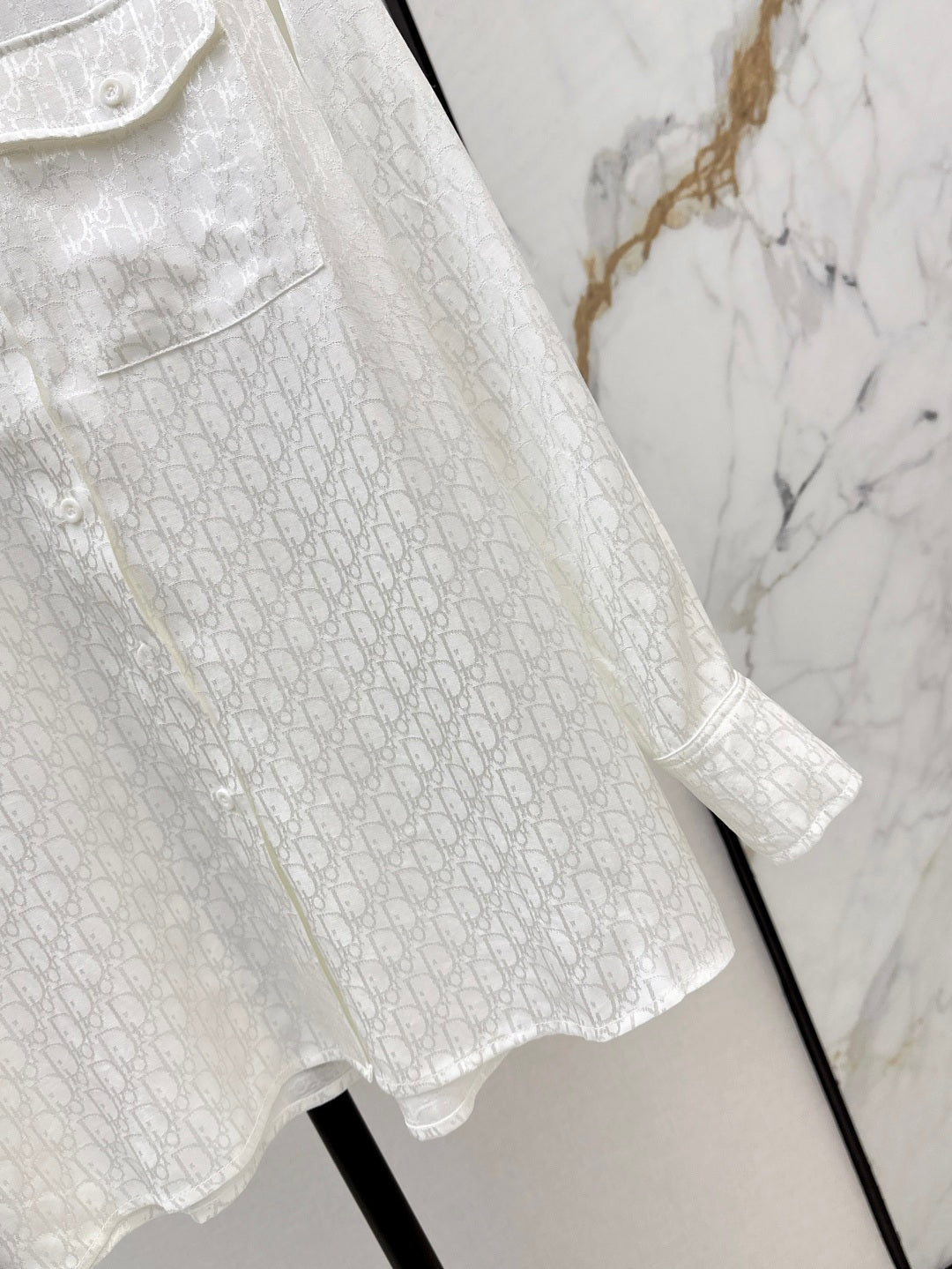 D*r 25ss oblique jacquard shirt