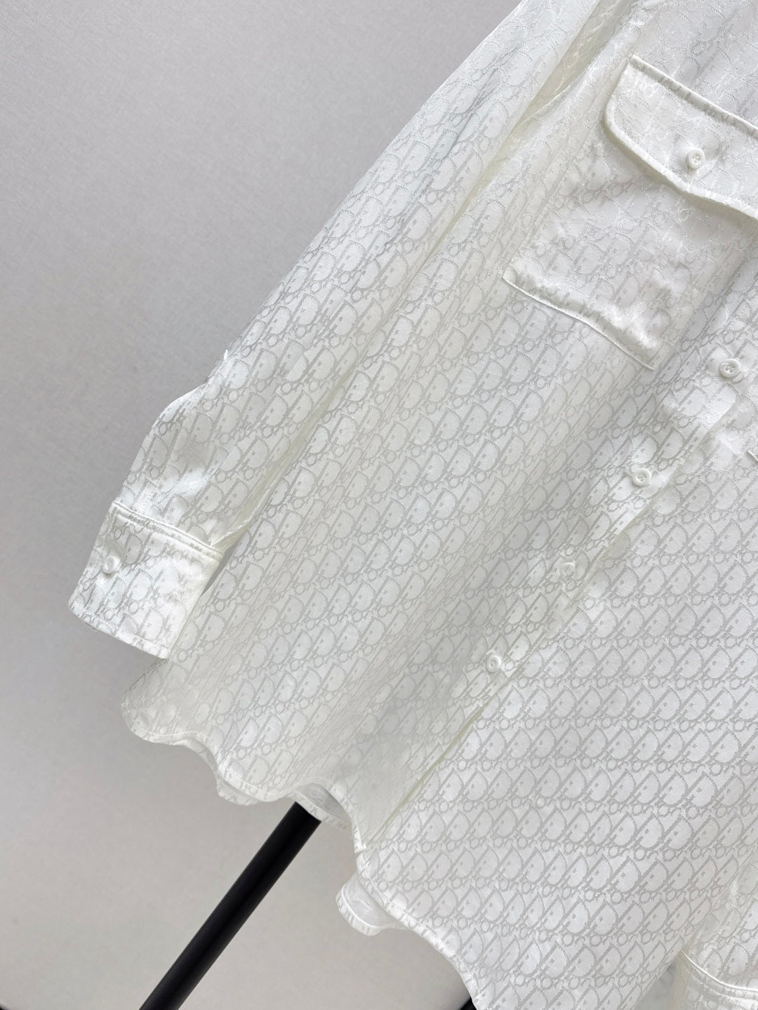 D*r 25ss oblique jacquard shirt