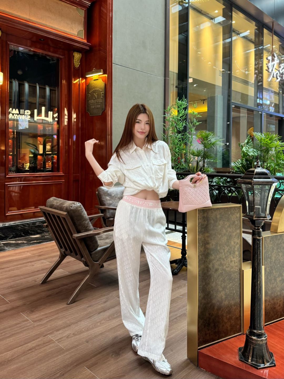 D*r 25ss oblique jacquard shirt