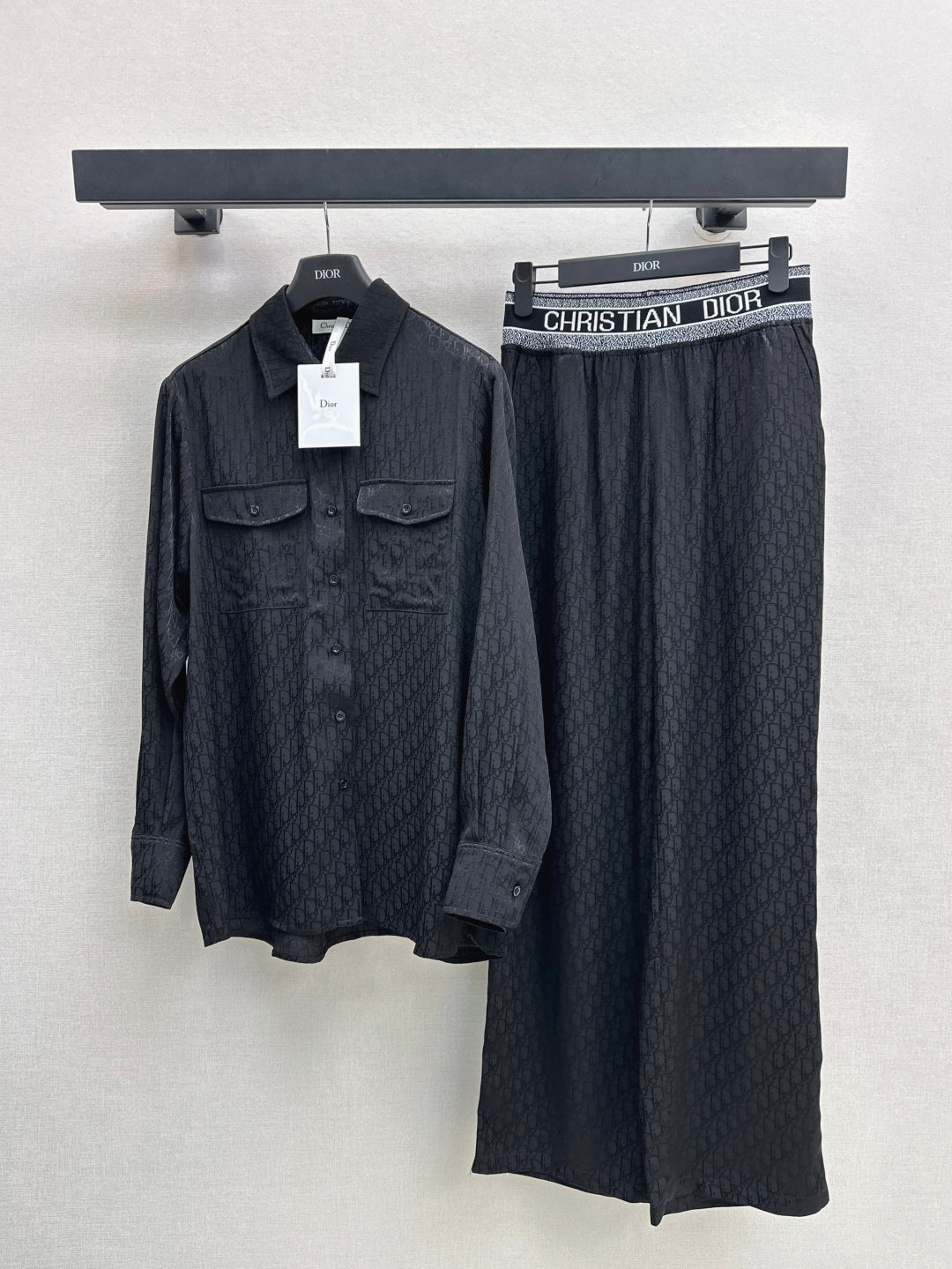 D*r 25ss oblique jacquard shirt