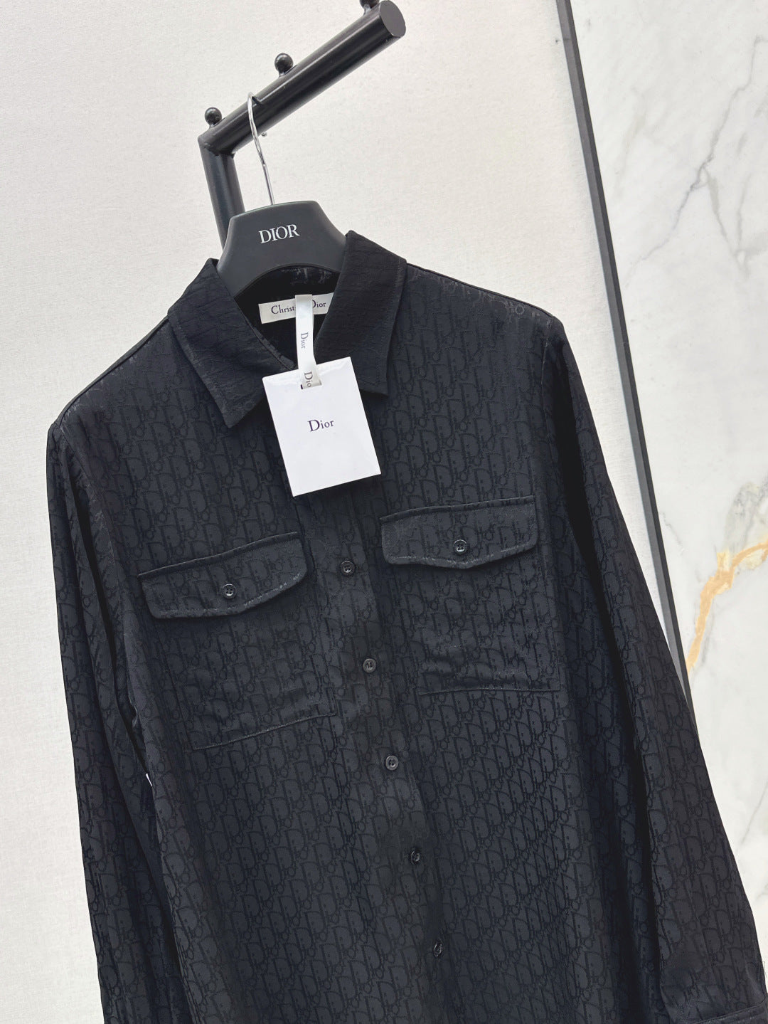 D*r 25ss oblique jacquard shirt