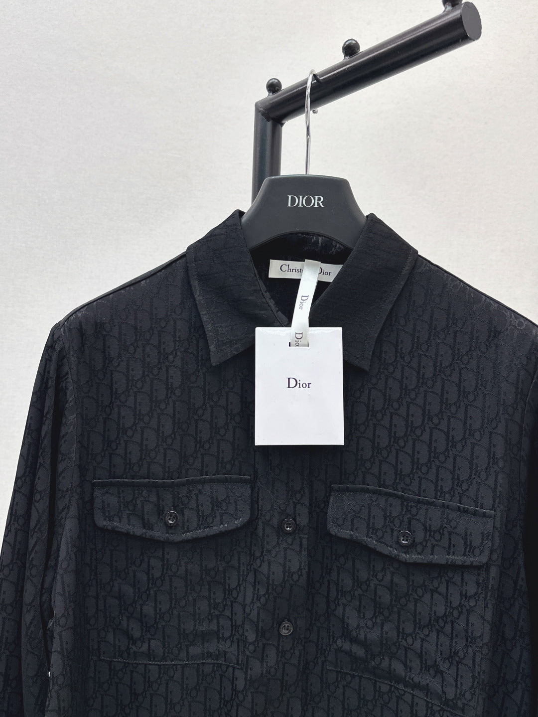 D*r 25ss oblique jacquard shirt