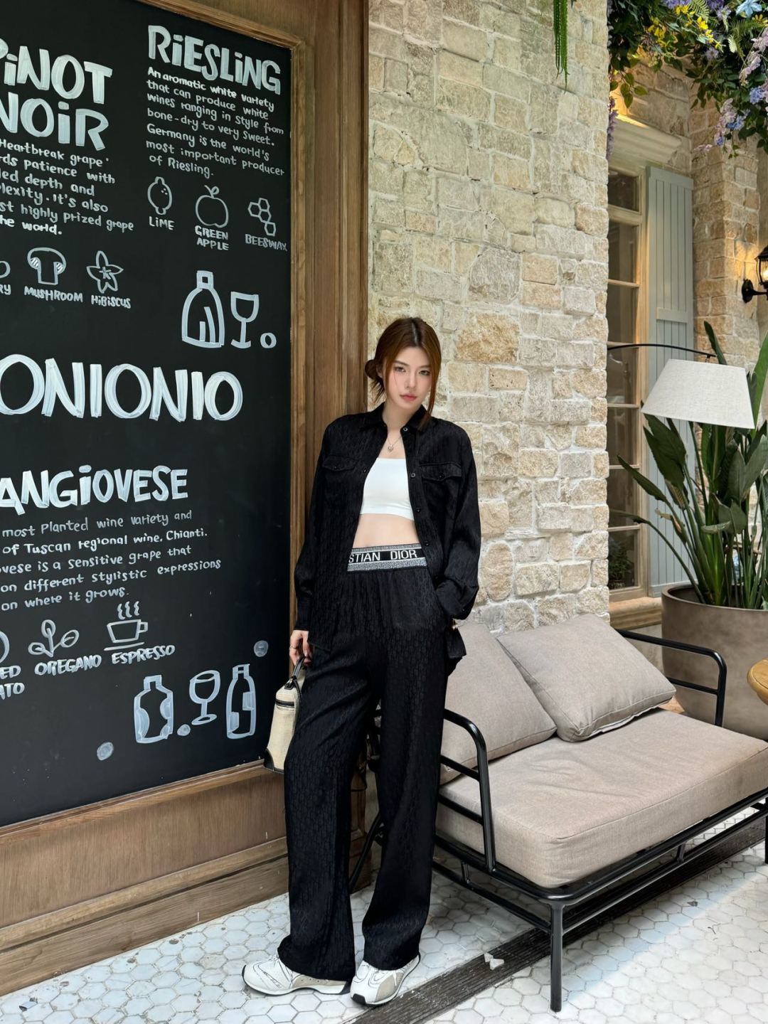 D*r 25ss oblique jacquard pants