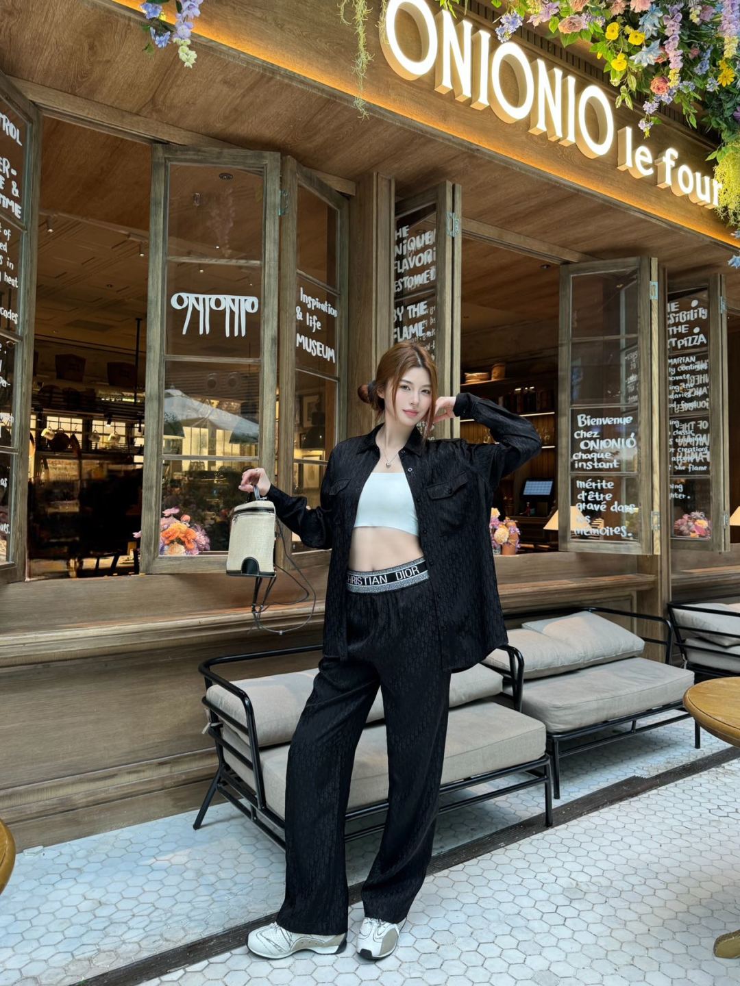 D*r 25ss oblique jacquard pants