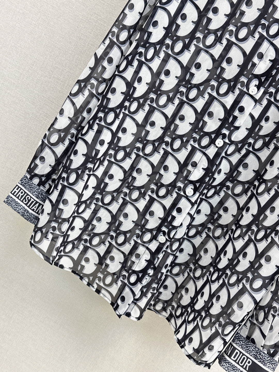 D*r 25ss oblique printed shirt and shorts set