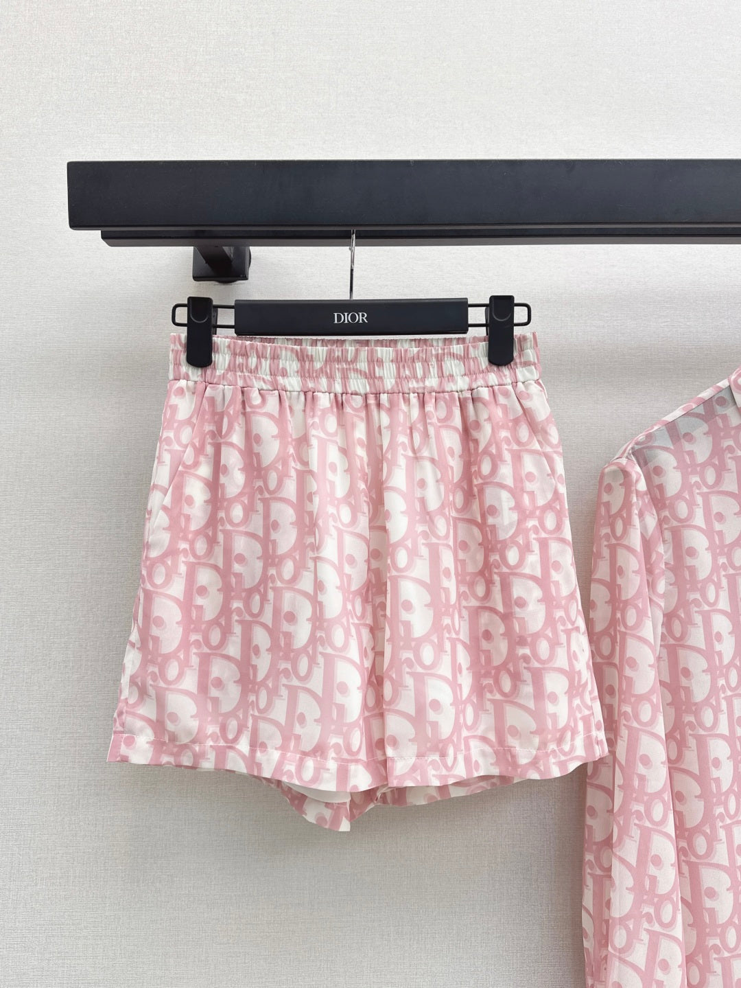 D*r 25ss oblique printed shirt and shorts set