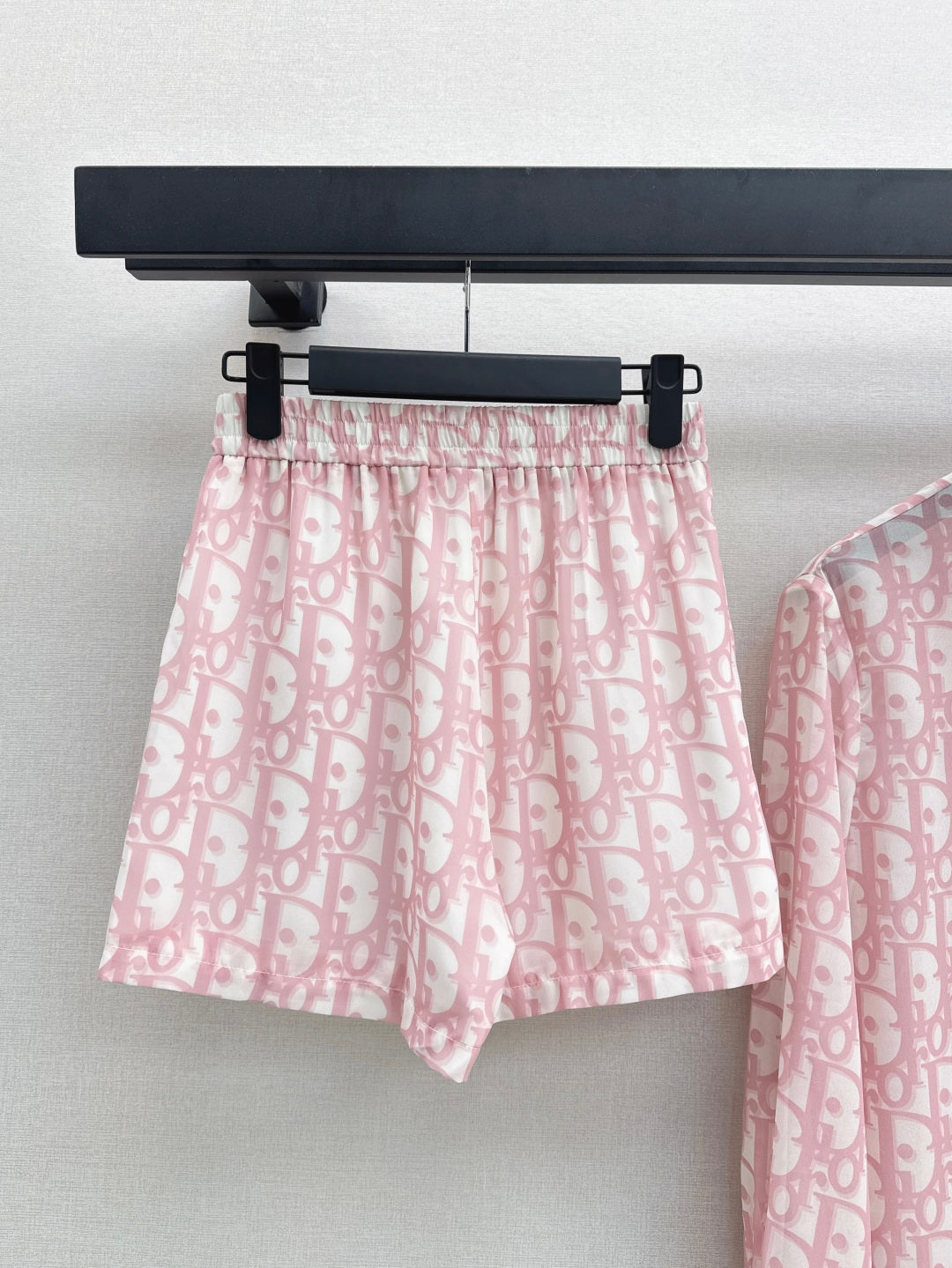 D*r 25ss oblique printed shirt and shorts set