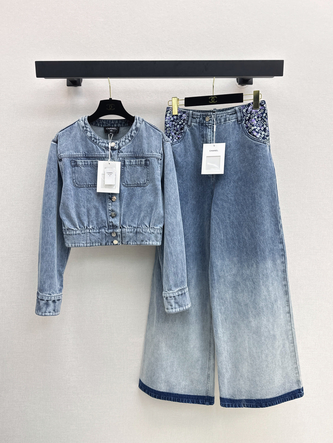 C*nel 25ss cropped denim jacket