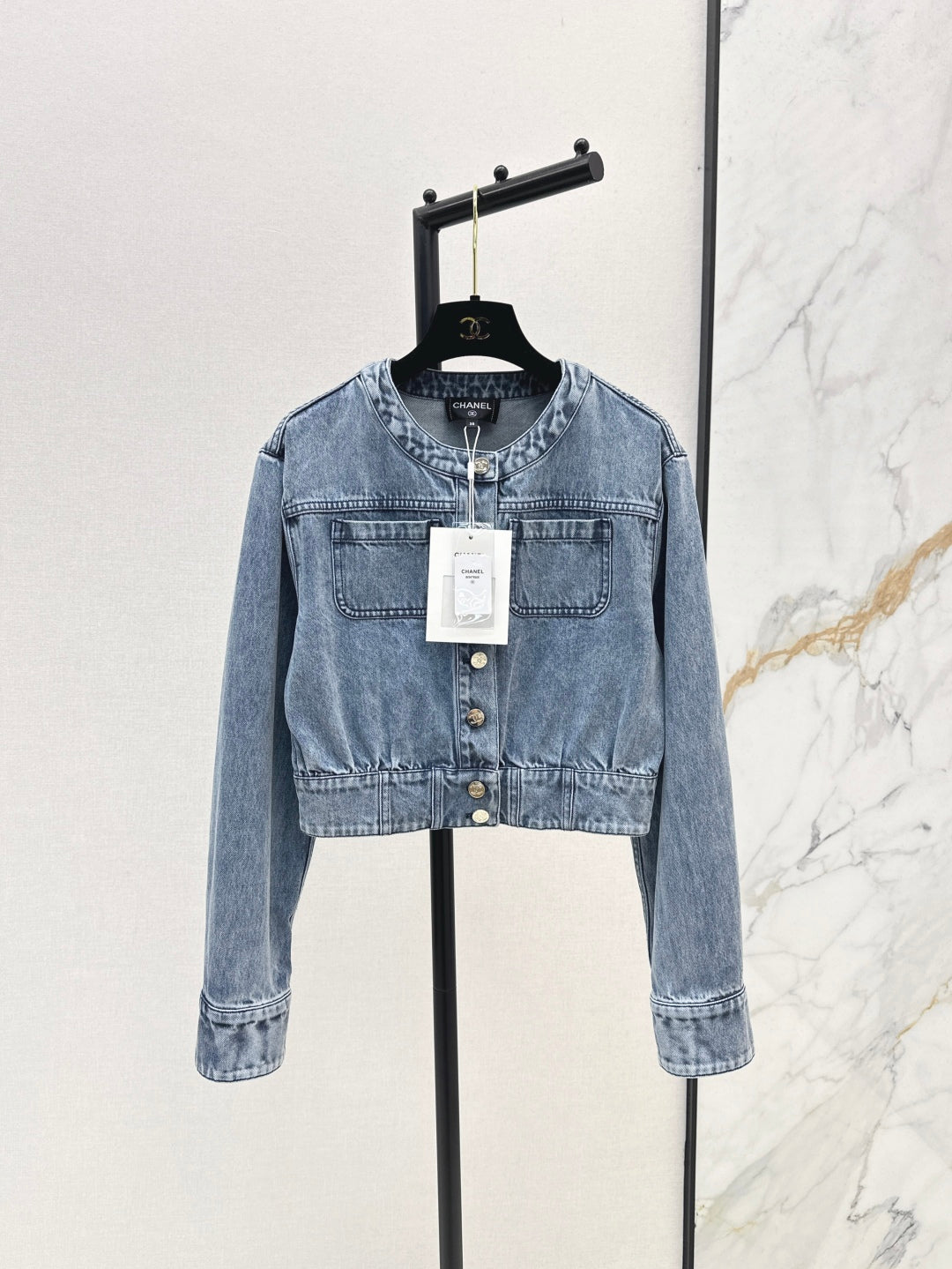 C*nel 25ss cropped denim jacket