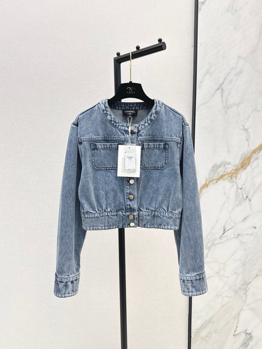 C*nel 25ss cropped denim jacket