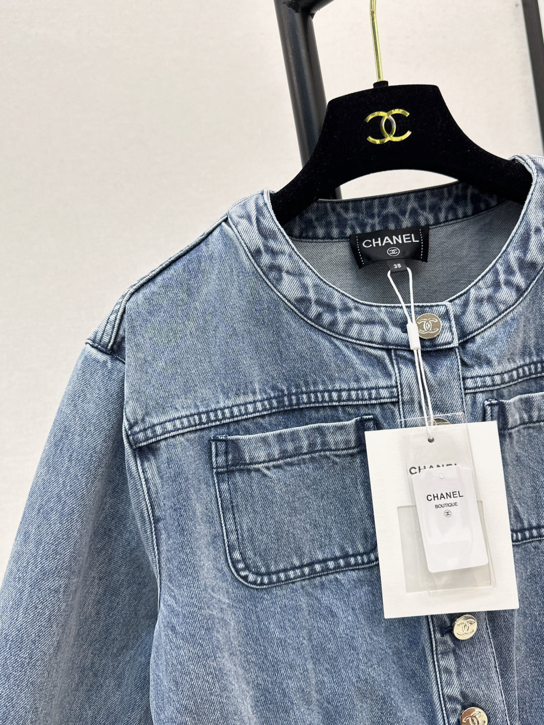 C*nel 25ss cropped denim jacket