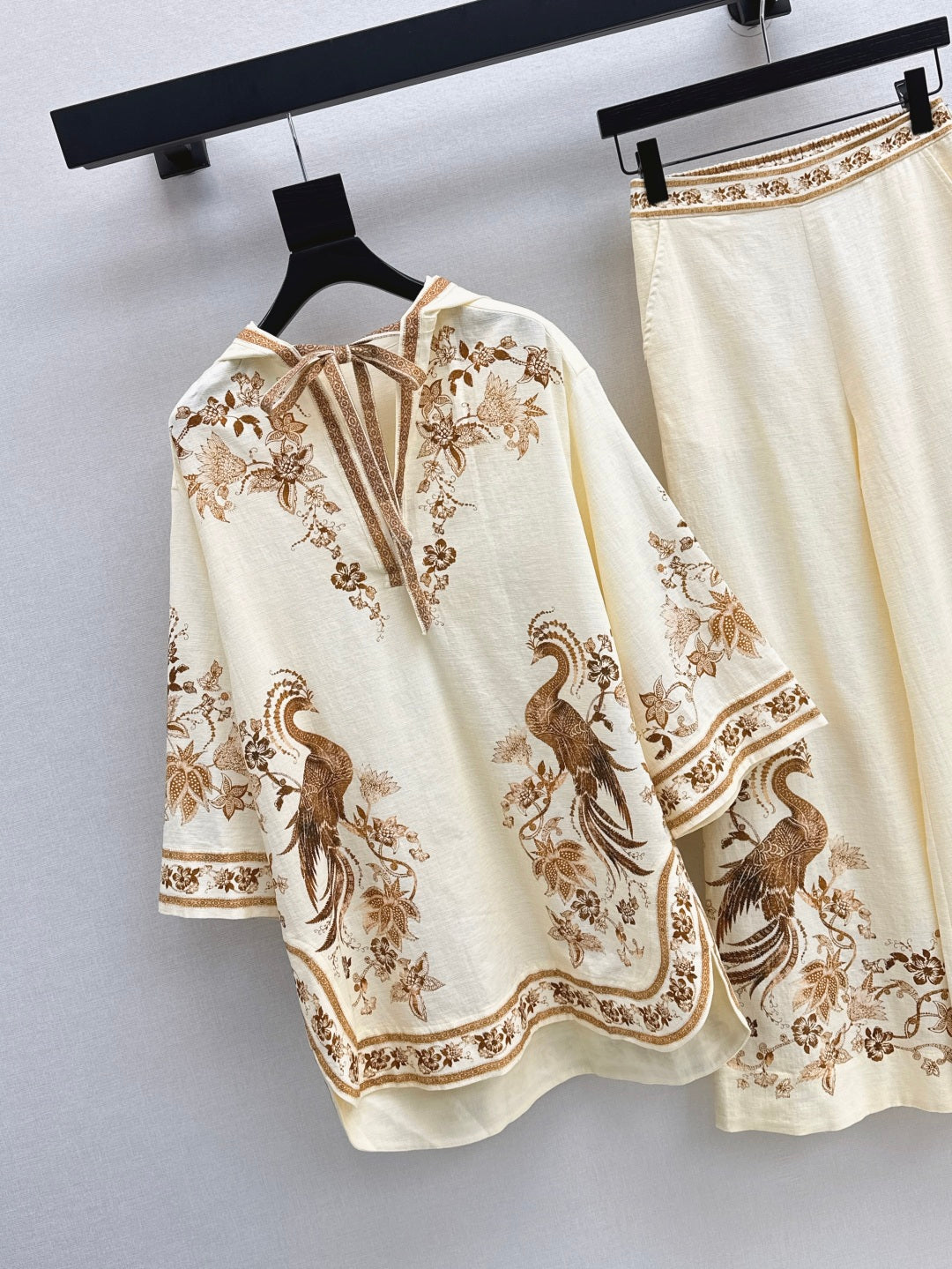 Zim* 25ss linen tunic mini dress and pants set