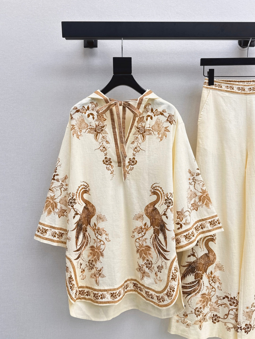 Zim* 25ss linen tunic mini dress and pants set